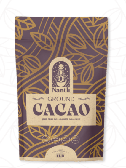 Nantli Cacao zeremonieller Kakao Block Kakao Kakaopulver Ground Kakao Zeremonie Guatemala Criollo Kakaobohnen ethischer Anbau ethische Herstellung Maya Bevölkerung Singleorigin Kakaoritual Kakaomagie Ritualkakao 500g