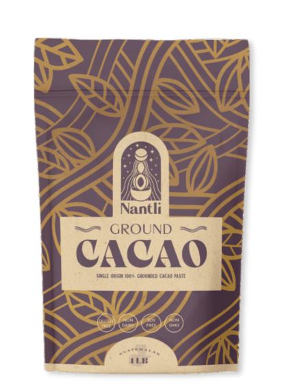 Nantli Cacao zeremonieller Kakao Block Kakao Kakaopulver Ground Kakao Zeremonie Guatemala Criollo Kakaobohnen ethischer Anbau ethische Herstellung Maya Bevölkerung Singleorigin Kakaoritual Kakaomagie Ritualkakao 500g